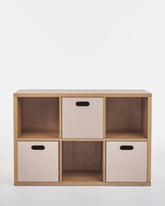 Estante Organizadora Infantil Com Caixas Rosa