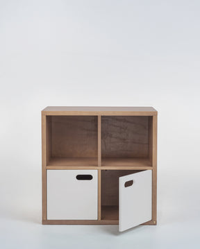 Estante Organizadora Infantil com Portas - Off white