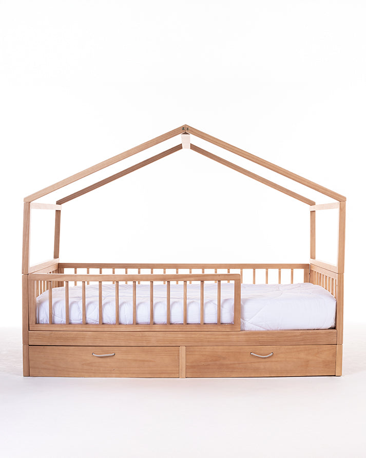 Cama Casinha Saída Lateral com Gavetões