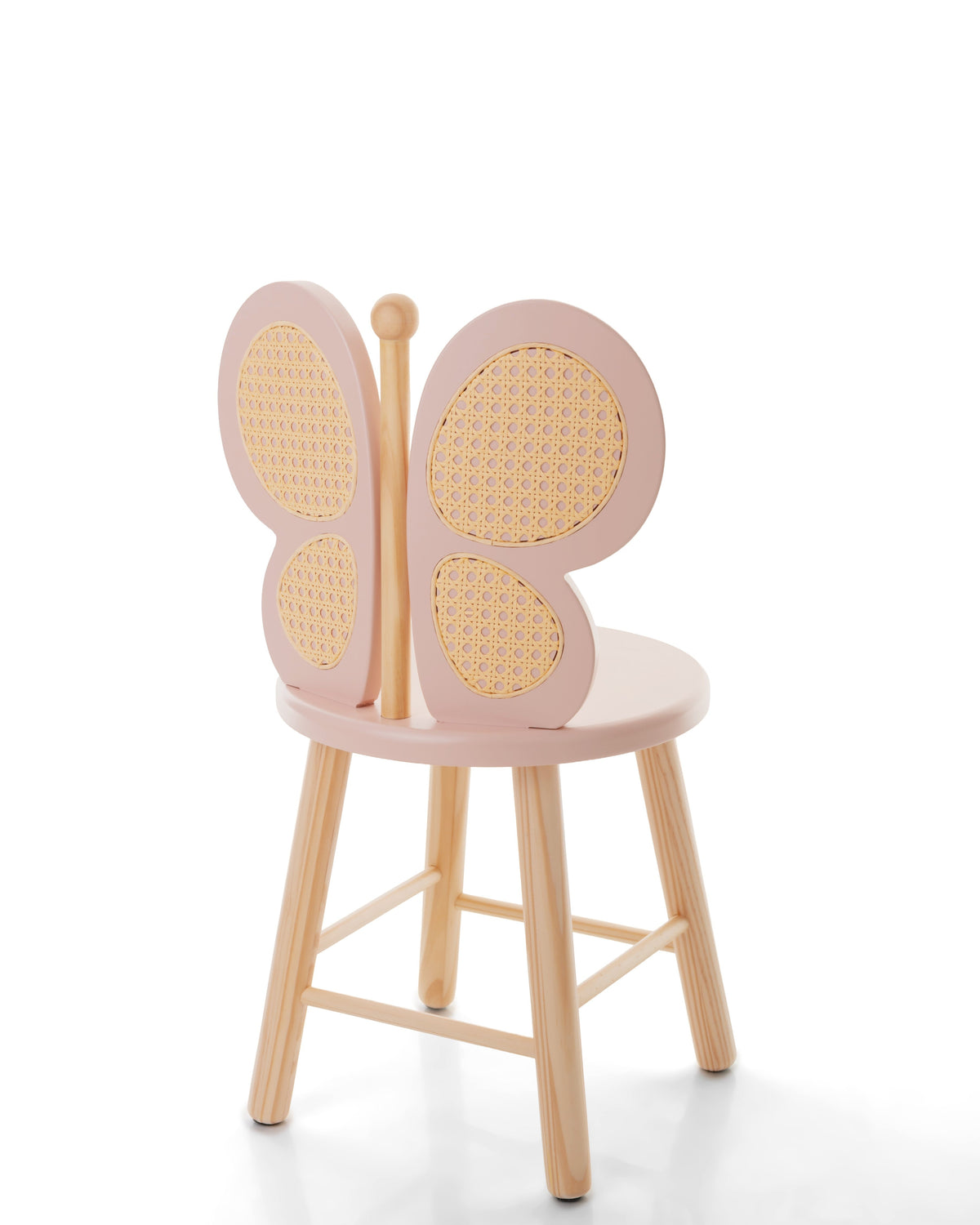 Cadeira Borboleta Rosa Antigo