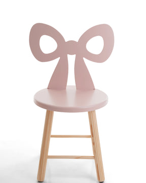 Cadeira Infantil Laço Rosa Antigo