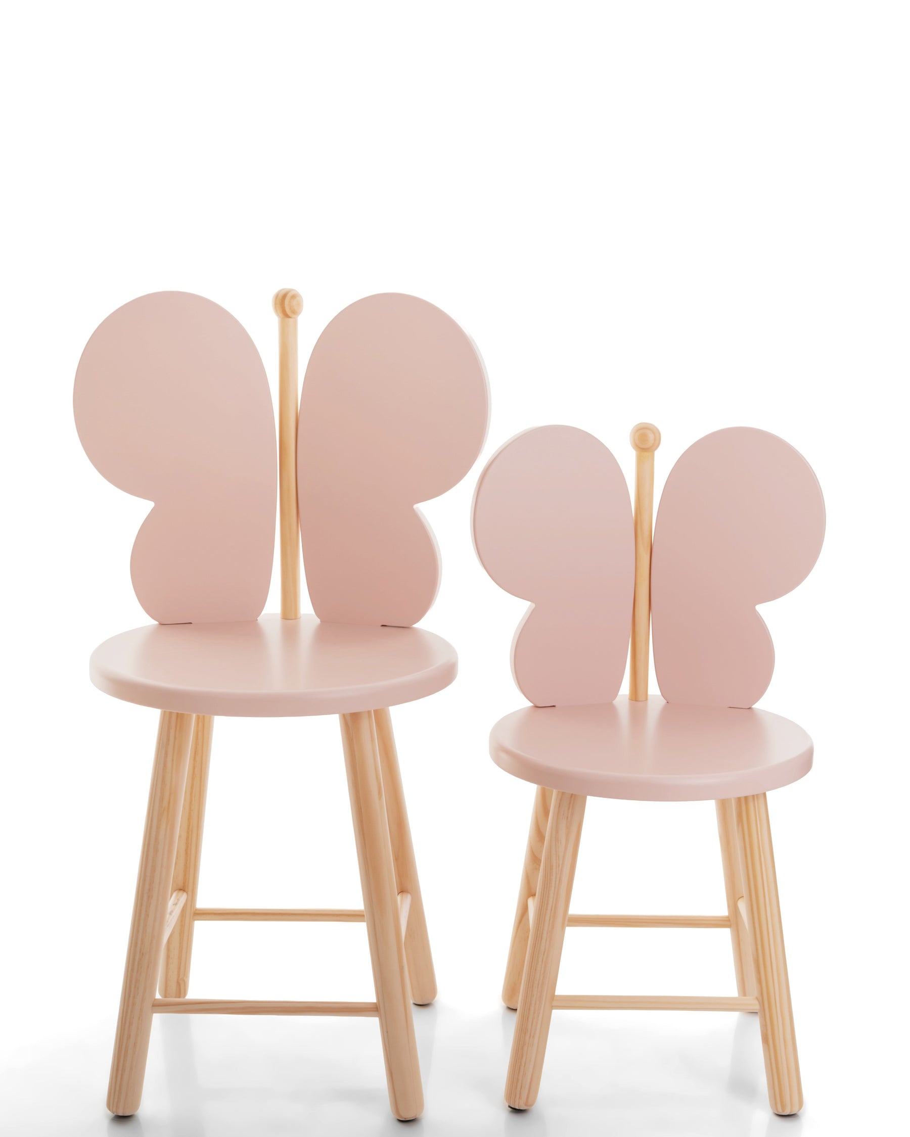 Cadeira Borboleta Rosa Antigo