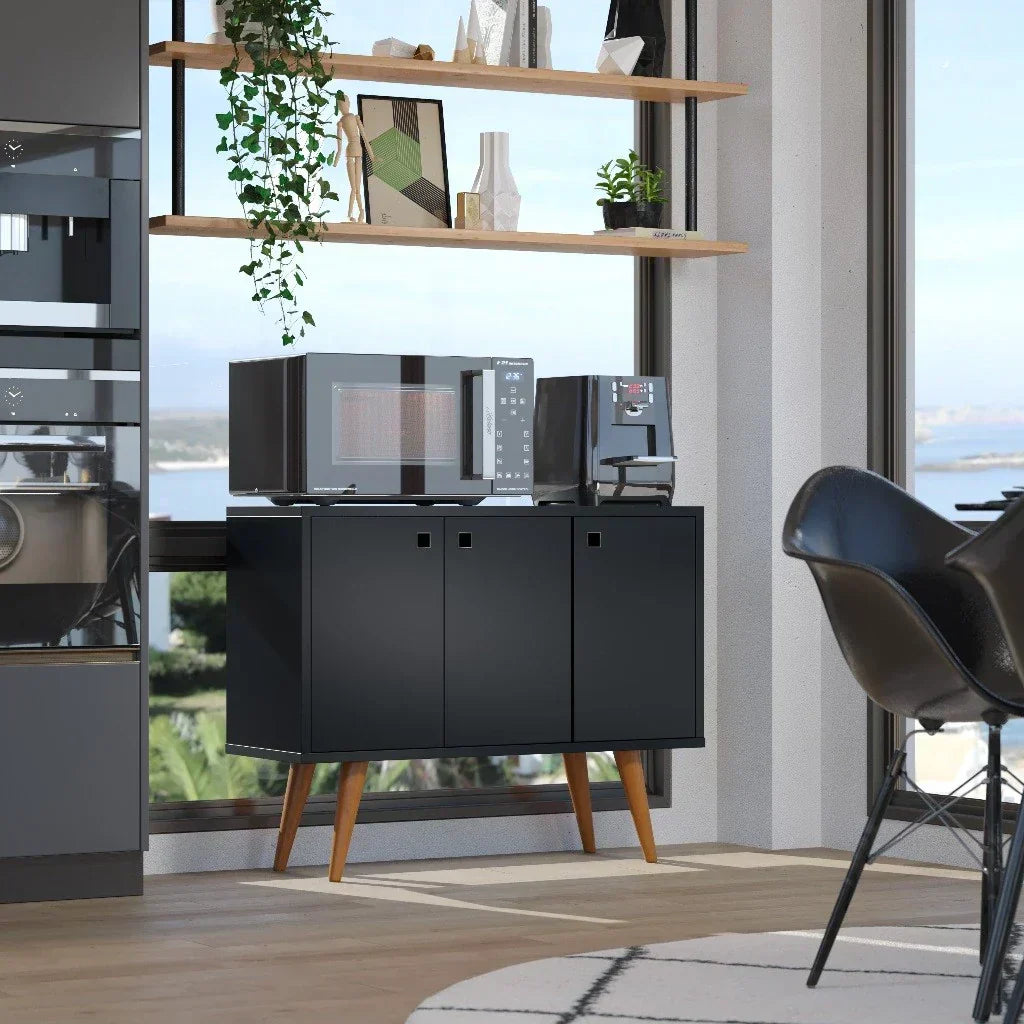 Balcão De Cozinha Vintage Moderno 3 Portas