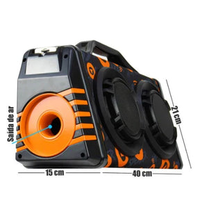 Caixa de Som Grande Portátil Bluetooth com Microfone 60W  XDG-37