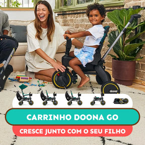 Carrinho Doona GO | Evolui de 10 Meses à 4 Anos | Diversão e Autonomia em Cada Passeio