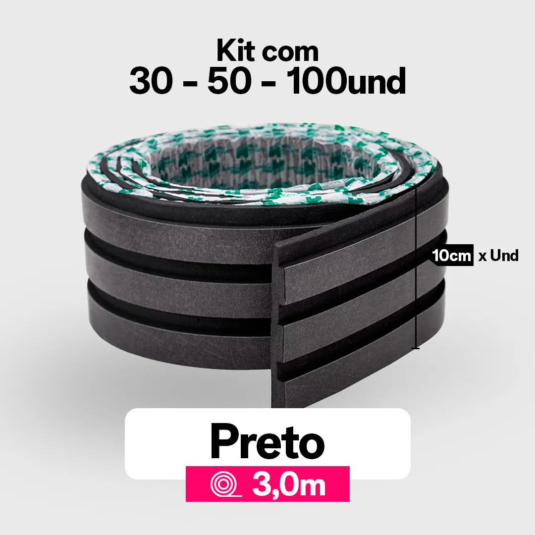 Kit Painel Ripado Autocolante 3M Laminado | LINHA PREMIUM | DIY