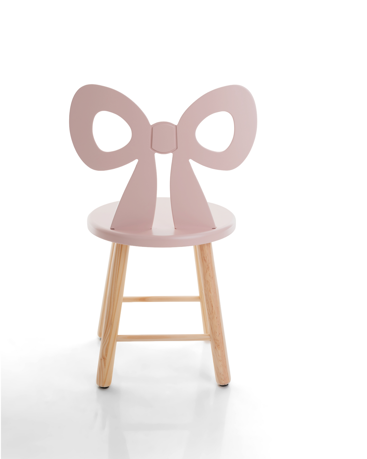 Cadeira Infantil Laço - Rosa Claro