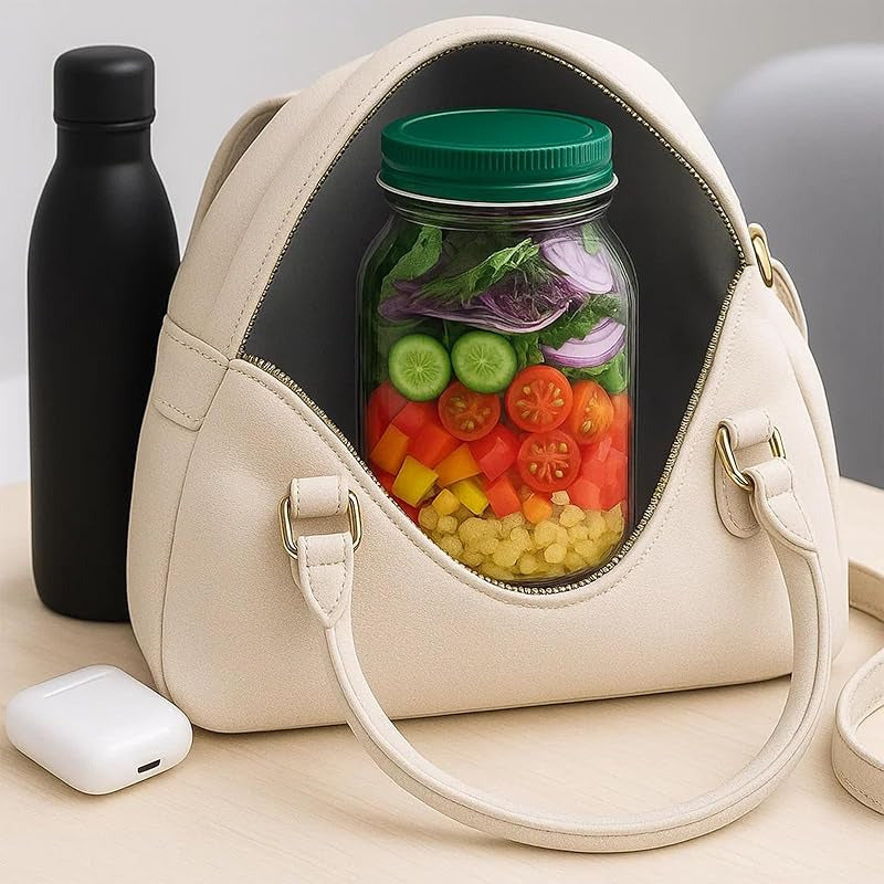 The Original Salad Pod, Portable Salad Jar And Box