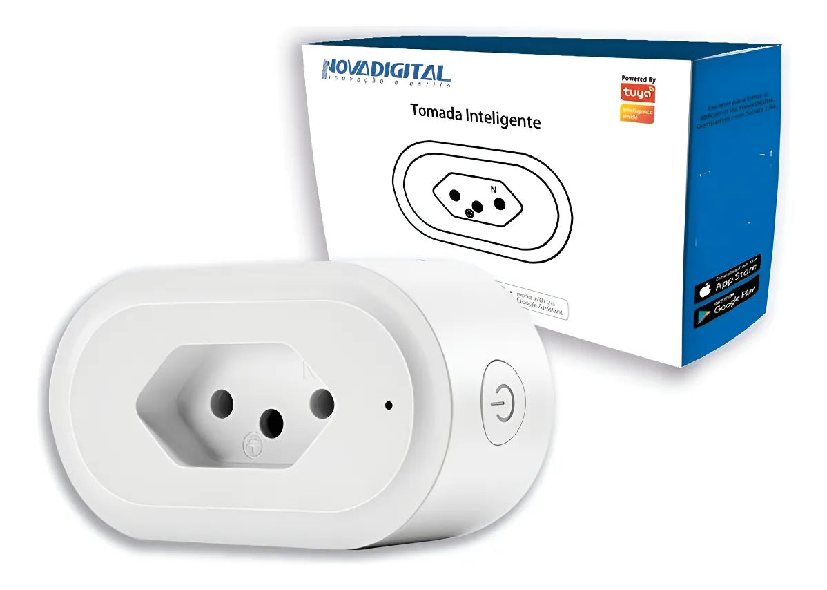 Kit 4 Tomada Inteligente Wifi Liga E Desliga 10a Alexa Home