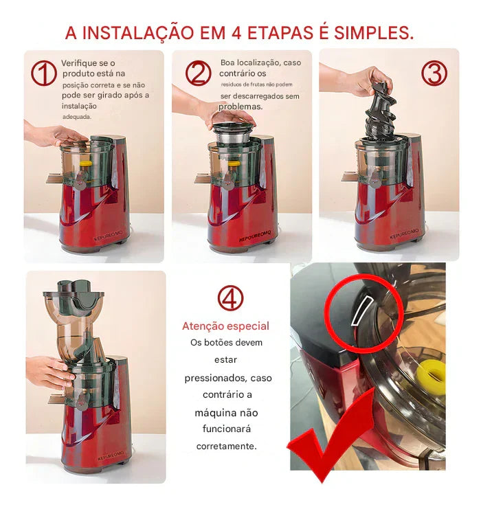 Espremedor Elétrico Para Frutas E Vegetais