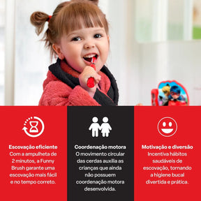Escova Dental Infantil Elétrica Multilaser