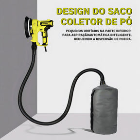 Lixadeira De Parede Elétrica Profissional Teto 900w Com Fita De Luz Led Saco Para O Pó Ajuste Da Velocidade Desoon