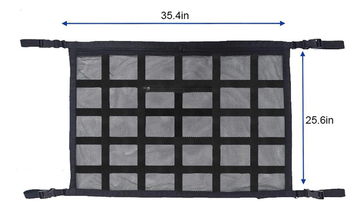 Rede de Armazenamento de Bolso para Teto de Carro