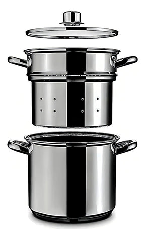 Panela Espagueteira 5 Litros 20 Cm Aço Inox Macarrão Brinox
