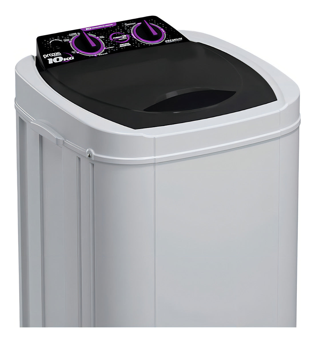Lavadora 10kg Com Dreno Branca Praxis Cor Branco