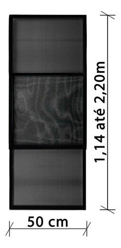 Tela Mosquiteira De Encaixe Regulável Proteção Para Portas