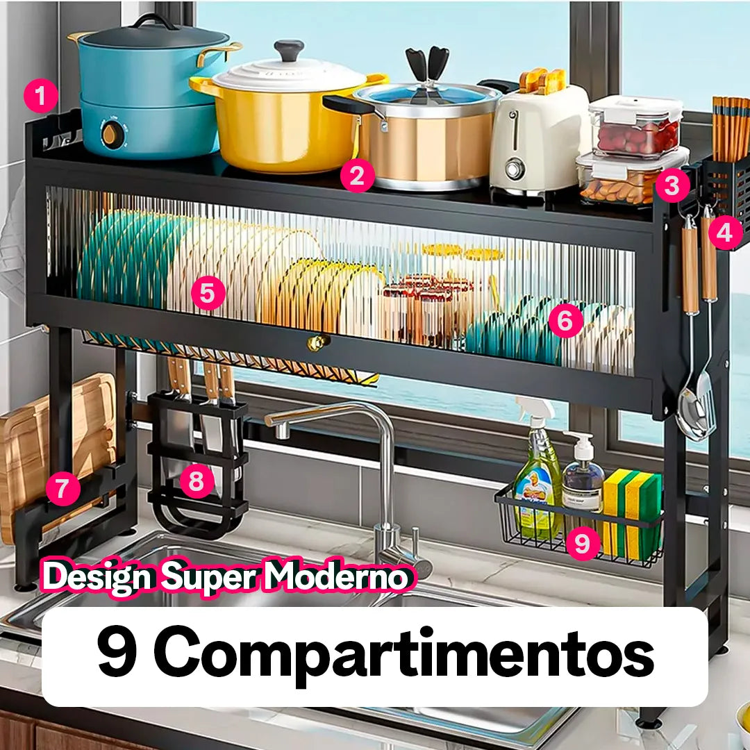 Escorredor de Aço Inoxidável Maciço | Carbon Nygma