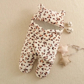 Saco de Dormir do Bebê Ursinho Estampado e Acolchoado