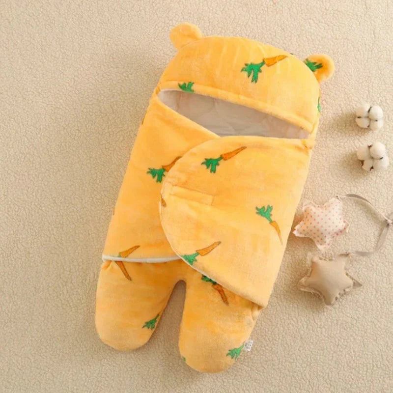 Saco de Dormir do Bebê Ursinho Estampado e Acolchoado