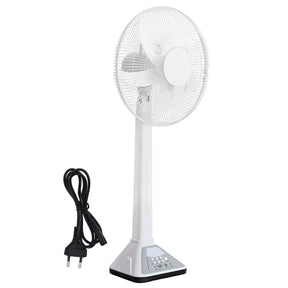 Ventilador de Pedestal de 16 Polegadas com Energia Solar, Velocidade Ajustável e Funcionamento Silencioso