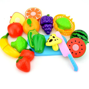Conjunto de Frutas e Legumes Brinquedo Educativo Infantil