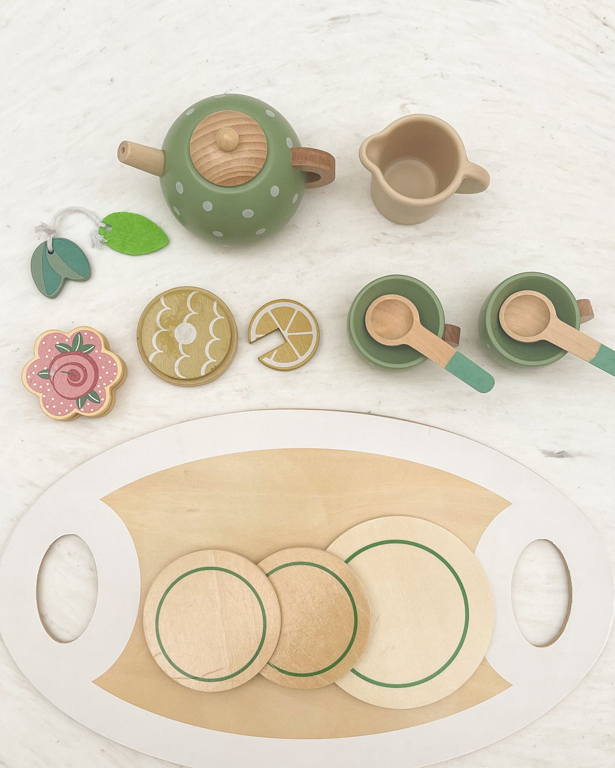 Conjunto de chá - Verde