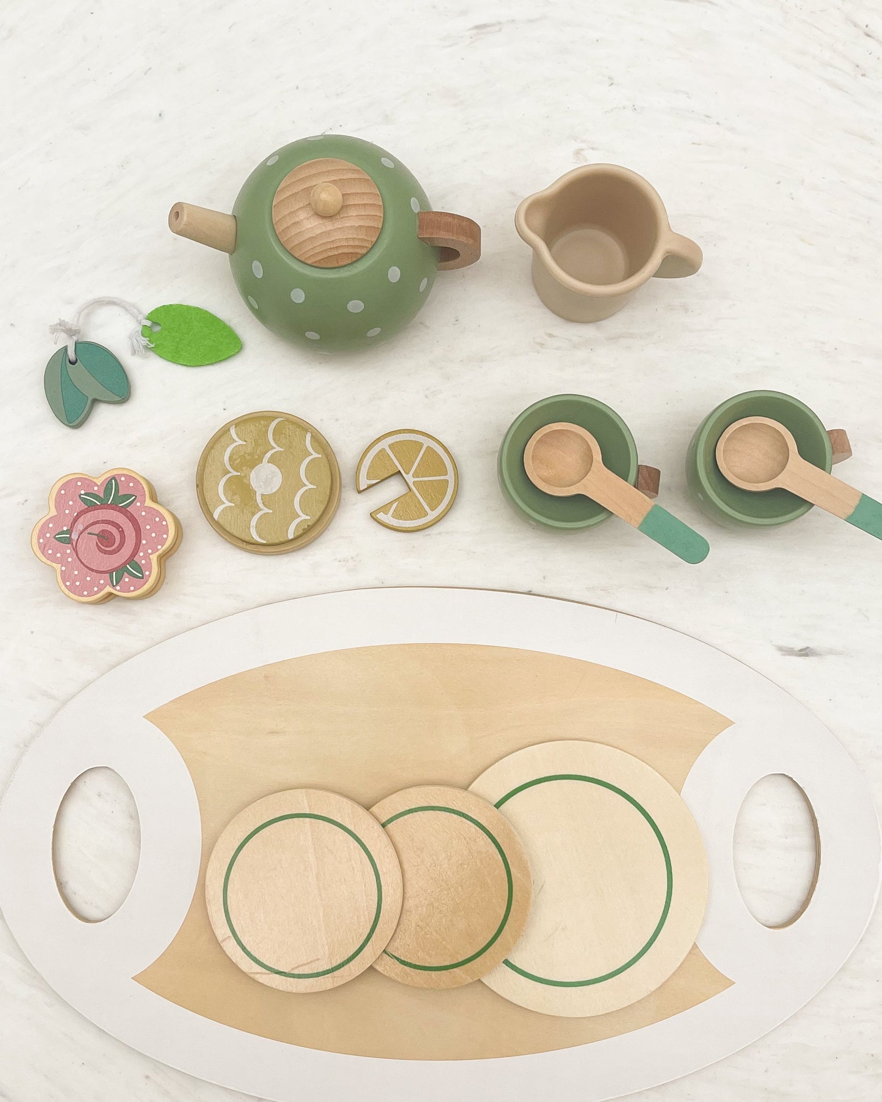 Conjunto de chá - Verde