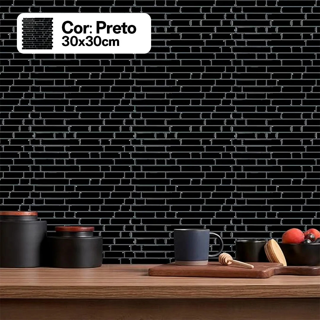 Kit Folhas de Azulejo Autocolante 30x30cm | Linha Premium | DIY