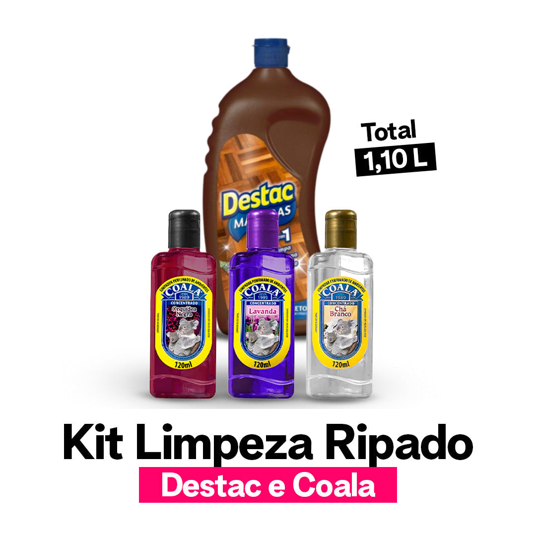 Kit Limpeza para Ripado Destac e Coala [TOTAL 1,10L]