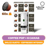 Kit Mini Máquina Coffee Pop + 60 Cápsulas Dolce Gusto