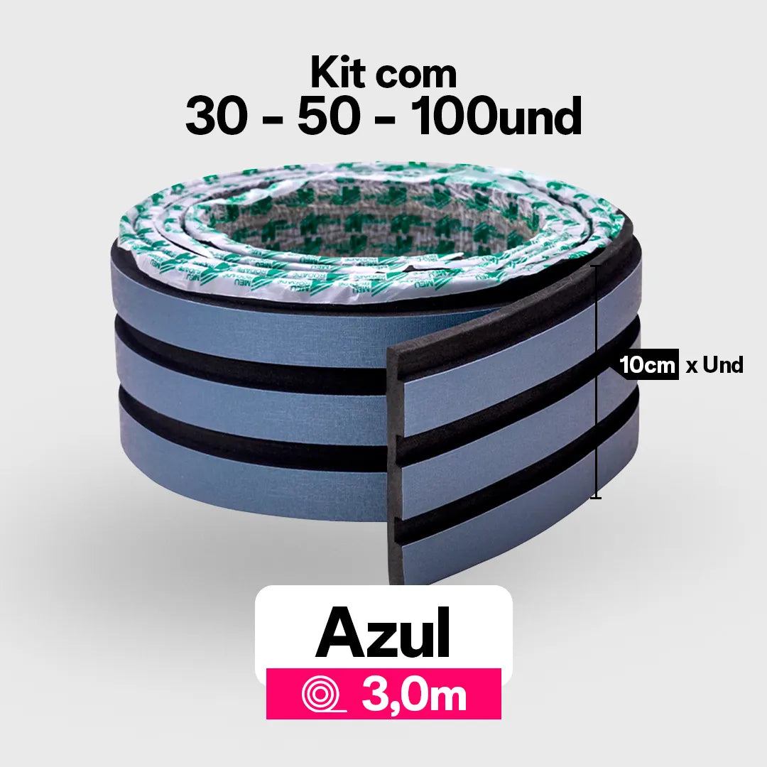 Kit Painel Ripado Autocolante 3M Laminado | LINHA PREMIUM | DIY