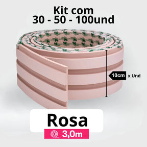 Kit Painel Ripado Autocolante 3M Laminado