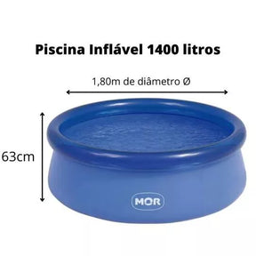 Piscina Inflável Fun Redonda 1400 L. com Kit Reparo - Mor