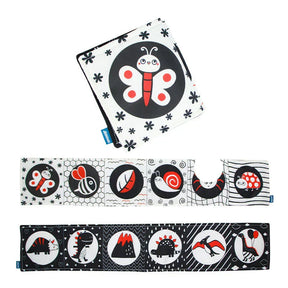 Livro De Pano Preto E Branco De Alto Contraste Para Bebês