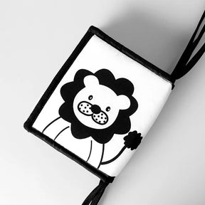 Livro De Pano Preto E Branco De Alto Contraste Para Bebês