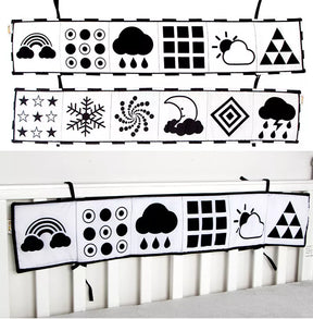 Livro De Pano Preto E Branco De Alto Contraste Para Bebês