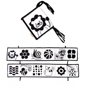 Livro De Pano Preto E Branco De Alto Contraste Para Bebês