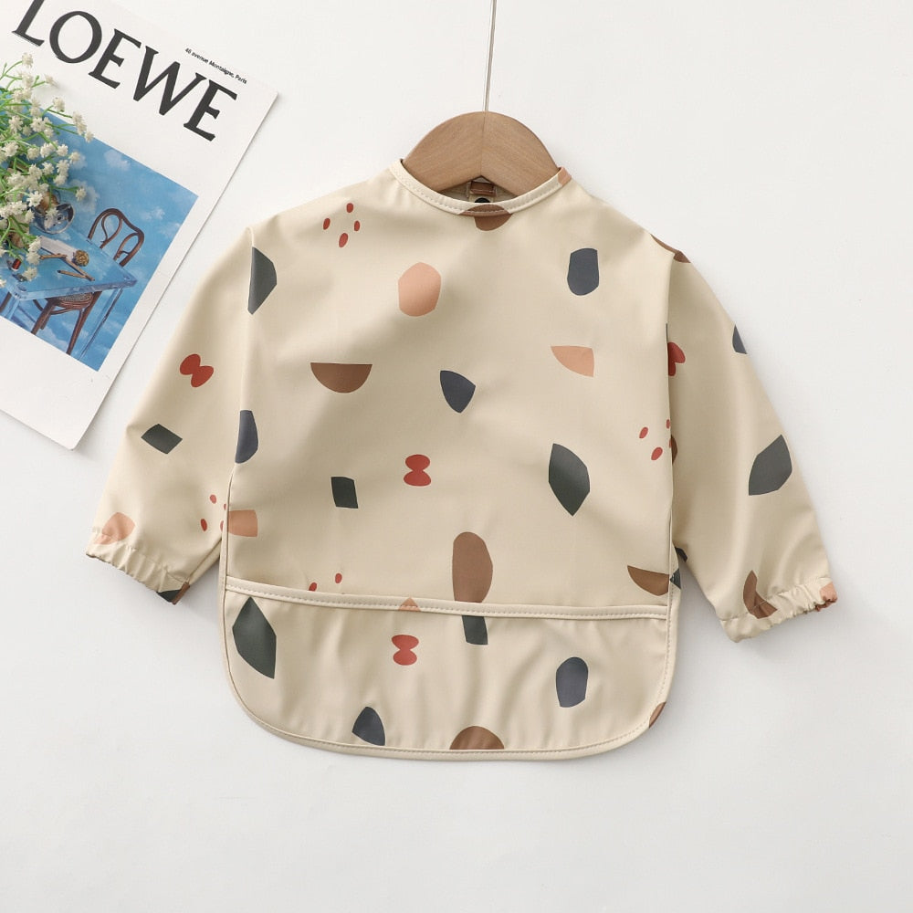 Babador Avental Manga Longa Impermeável