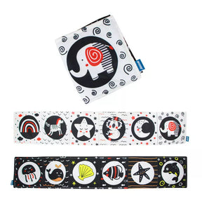 Livro De Pano Preto E Branco De Alto Contraste Para Bebês