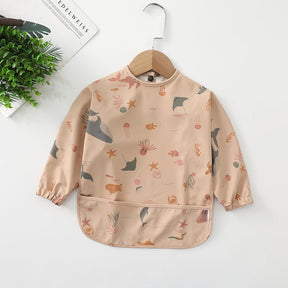 Babador Avental Manga Longa Impermeável