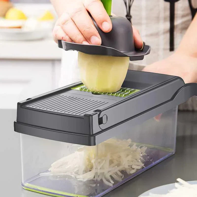 Profissional Multiuso Cozinha Slicer Aço Inox 14 em 1