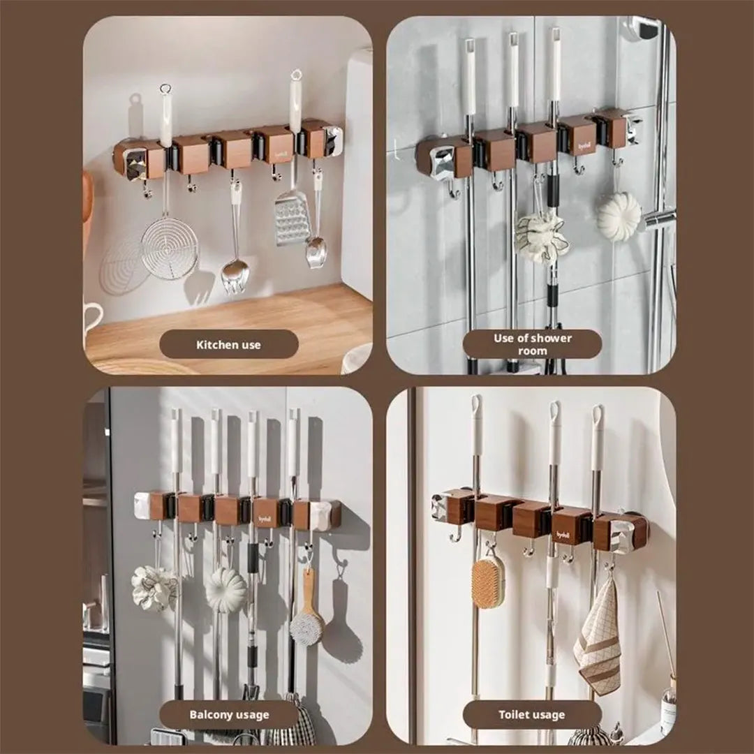 Suporte de Vassouras e Esfregões com Ventosa | Bydoll Elegance | Pague 2 e Leve 3