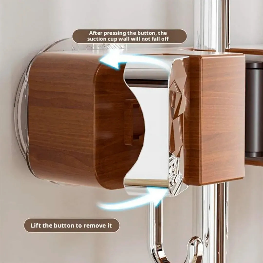 Suporte de Vassouras e Esfregões com Ventosa | Bydoll Elegance | Pague 2 e Leve 3