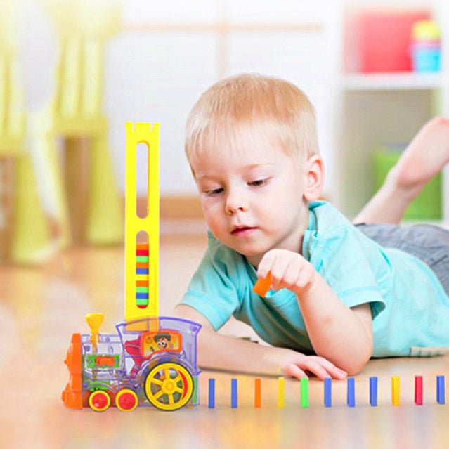 Trem Dominó Educativo ForKids C/ 100 Dominós