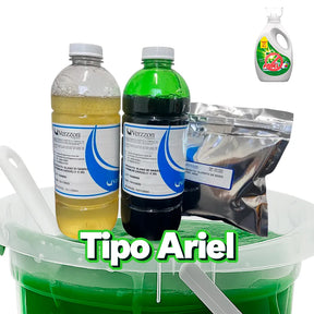Kit Base para Sabão Tipo OMO ARIEL DOWNY | Rende 50L e 436 Lavagens | Economize por Anos!