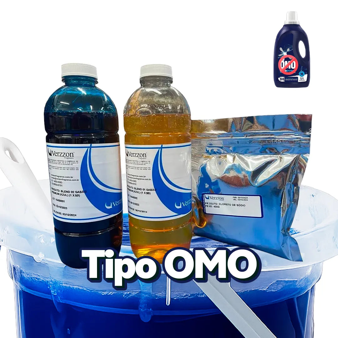 Kit Base para Sabão Tipo OMO ARIEL DOWNY | Rende 50L e 436 Lavagens | Economize por Anos!
