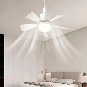 Kit com 2 Ventiladores De Teto Com Lâmpada Led E Controle Remoto