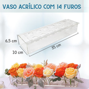 Vaso de Flor Acrílico - 💓Especial Dia das Mães