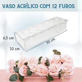 Vaso de Flor Acrílico - 💓Especial Dia das Mães