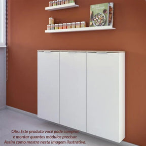 Armario Despensa Branco/Freijo Projemob